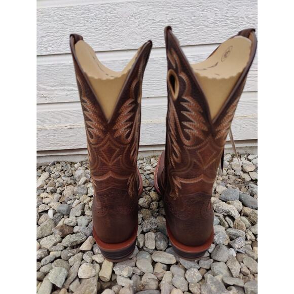 Ariat Heritage Roughstock Mens Size 7.5 D Brown Leather Buckaroo Cowboy Boots